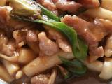 蚝油海鲜菇炒猪肉里脊