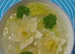 白菜莲花粉丝汤