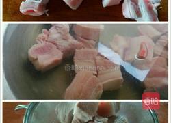 板栗花雕红烧肉的做法图解2
