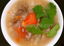 番茄牛肉粥