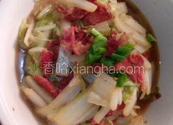 家常白菜牛肉