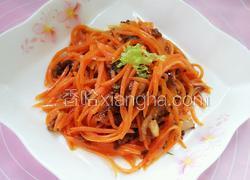 胡萝卜炒肉丝