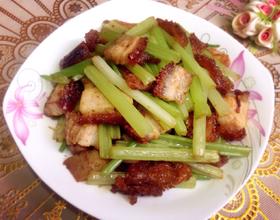 烧肉炒芹菜[图]