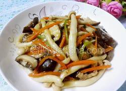 蚝油双菇肉片