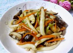 蚝油双菇肉片