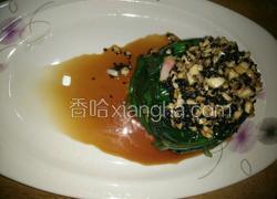 黑芝麻蒜香菠菜塔