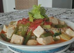 西芹番茄炖豆腐