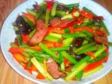 蒜苔炒腊肉