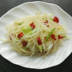 清炒土豆丝～鲁菜的做法[图]