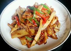 干煸肉丝杏鲍菇
