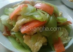 莴笋炒鸡蛋