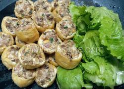 肉酿油豆腐，生菜