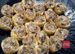 肉酿油豆腐，生菜的做法图解5