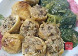肉酿油豆腐，生菜的做法图解9