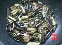 红苔菜炒肉片的做法图解6