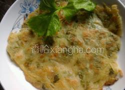 芹菜叶土豆丝煎饼