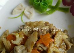 滑溜肉片炒藕