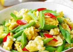 四季豆炒鸡蛋