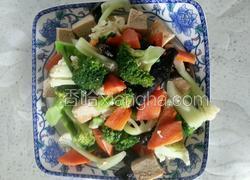 冻豆腐炒双花