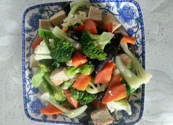 冻豆腐炒双花