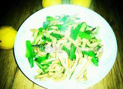 蒜苗炒鸭肠