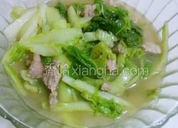 水煮白菜肉片