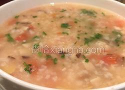 香菇番茄鸡肉粥
