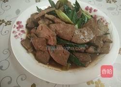 青蒜炒猪肝的做法图解6