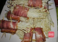 培根卷金针菇的做法图解4