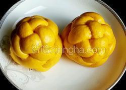 南瓜绣球豆沙包