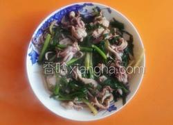 韭菜炒鱿鱼