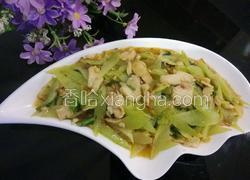莴笋炒鸡肉