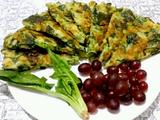 米饭菠菜饼