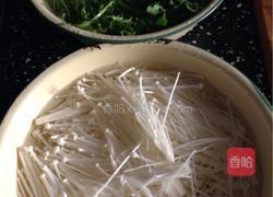 苦菊拌金针菇的做法图解3