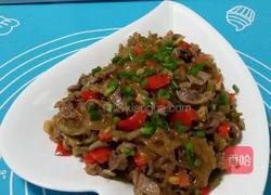 酸豆角鸡胗炒粉条的做法图解12