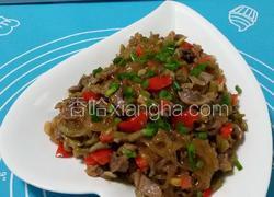 酸豆角鸡胗炒粉条