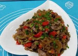 酸豆角鸡胗炒粉条