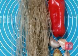 酸豆角鸡胗炒粉条的做法图解2