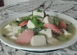 丝瓜火腿烩豆腐