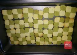 抹茶原味棋格脆饼的做法图解2