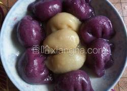 双色蕃薯饺