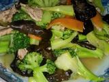 西蓝花炒肉片