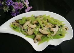 香菇炒莴笋