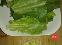 蒜蓉油麦菜的做法图解1