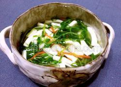 清清白白——豌豆苗豆腐汤
