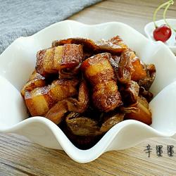 红烧肉炖干豆角