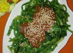 麻酱芝麻菠菜梗