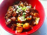 板栗干菇炒鸡腿的做法[图]