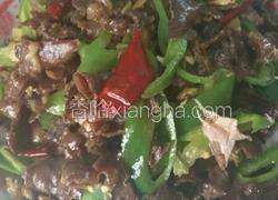 炒青椒牛肉干巴