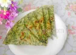 芹菜叶子鸡蛋饼